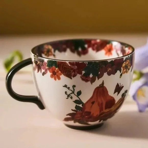 NWT Anthropologie Nathalie Lete Gourd Pumpkin Mug - Picture 1 of 2